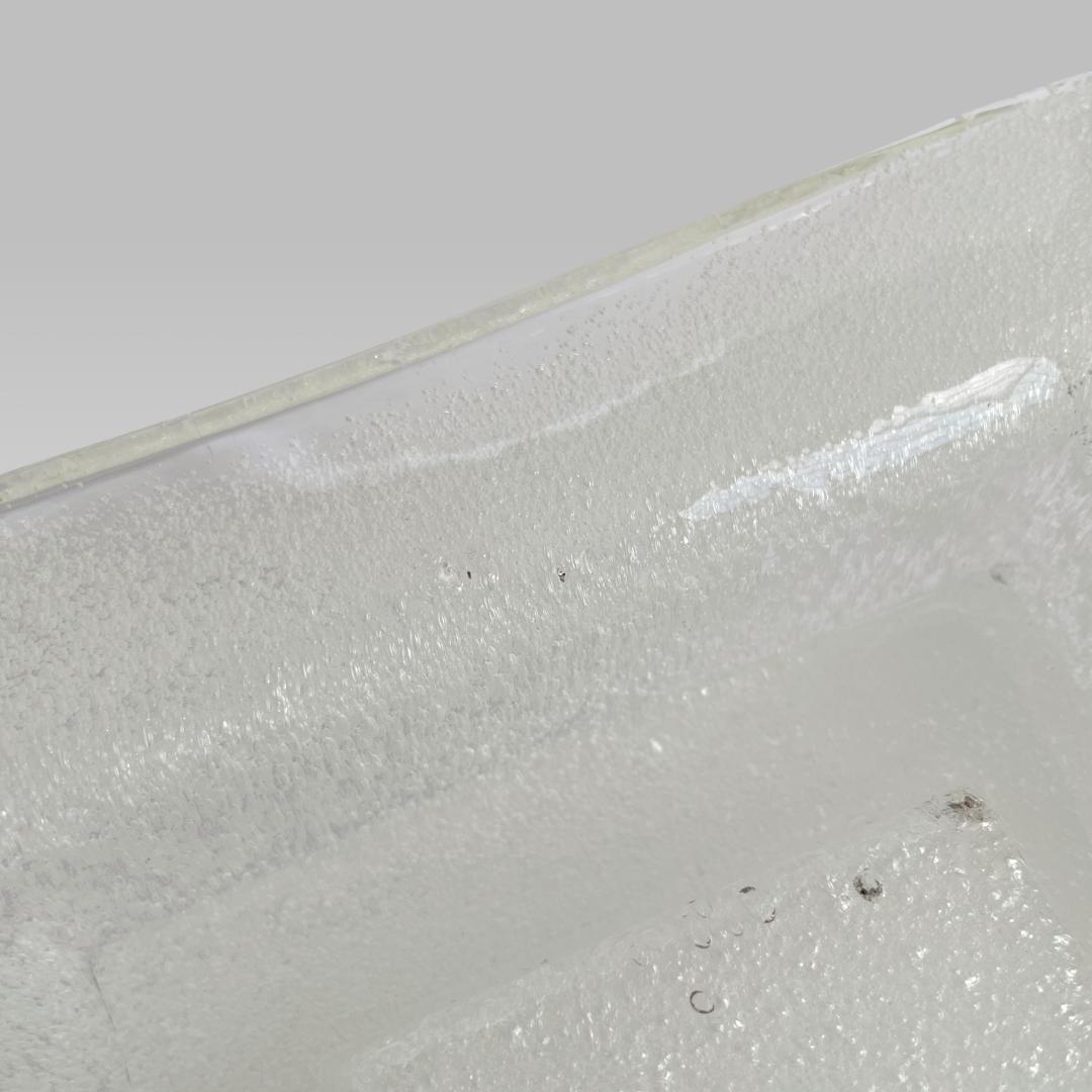 ヴィンテージ【倉敷ガラス】小谷眞三 バブルガラス アッシュトレイ トレー