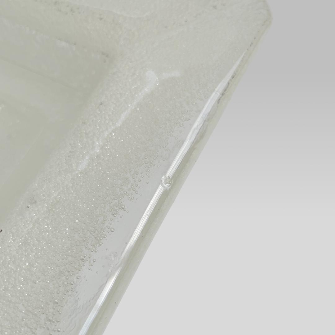 ヴィンテージ【倉敷ガラス】小谷眞三 バブルガラス アッシュトレイ トレー