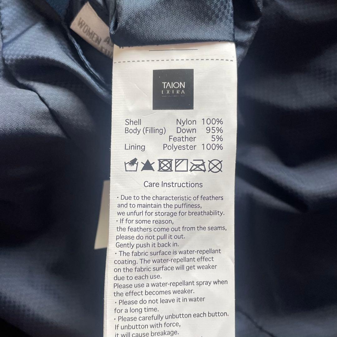 新品未使用TAION タイオンエクストラ ダウンジャケット3way ネイビー L
