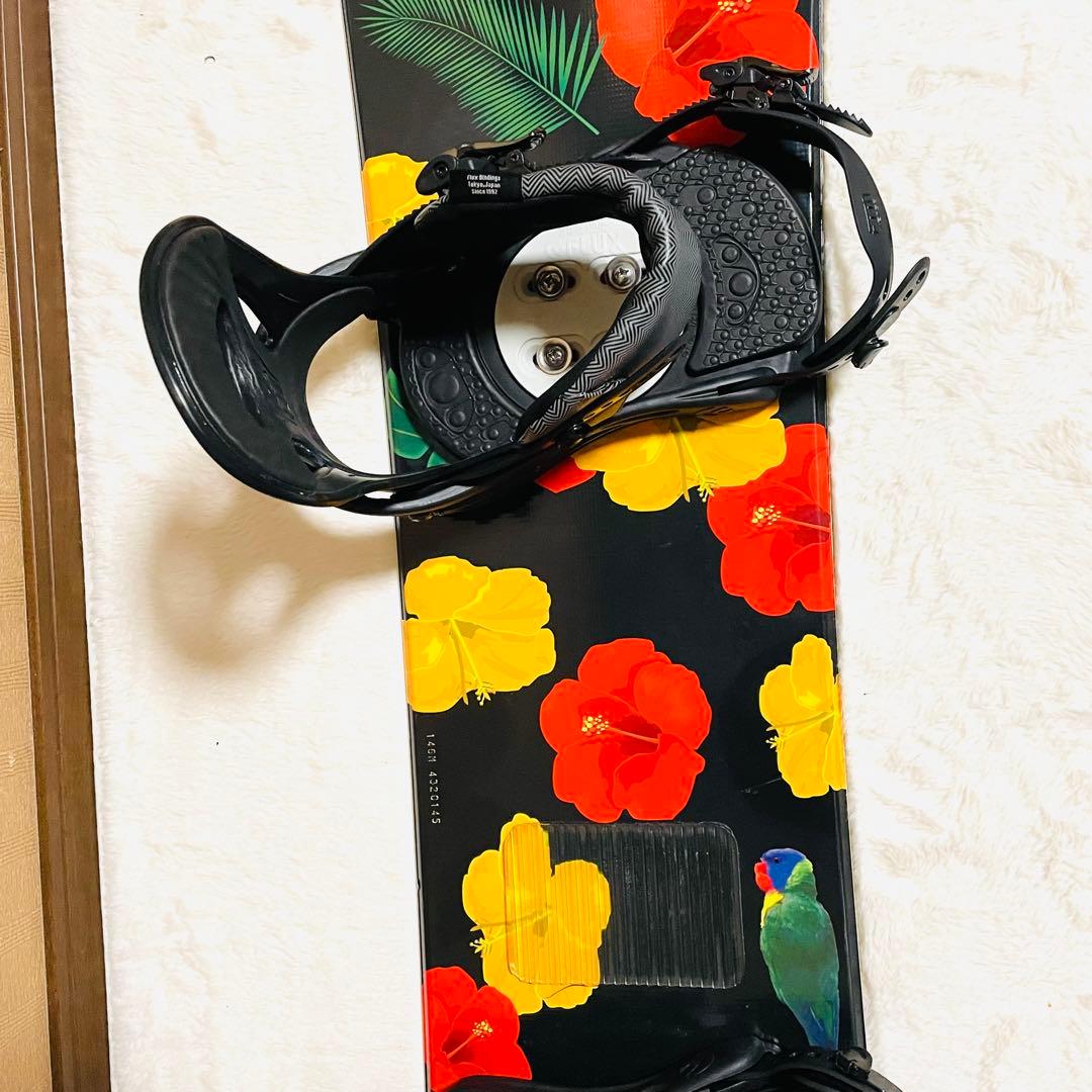 【未使用に近い】SLQ146cm FLUX(M)スノーボードビンディングセット