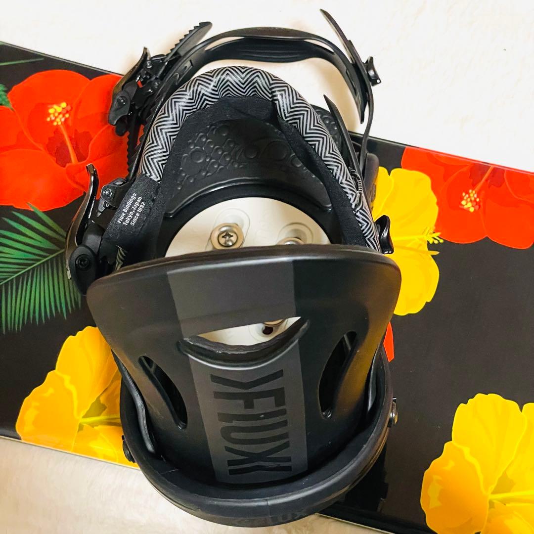 【未使用に近い】SLQ146cm FLUX(M)スノーボードビンディングセット