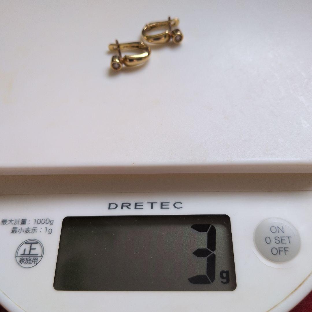 K18ダイヤピアス