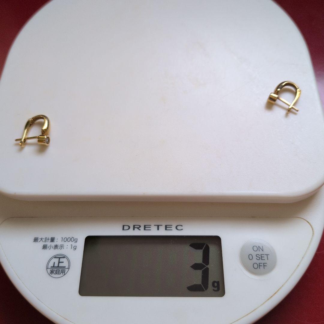 K18ダイヤピアス