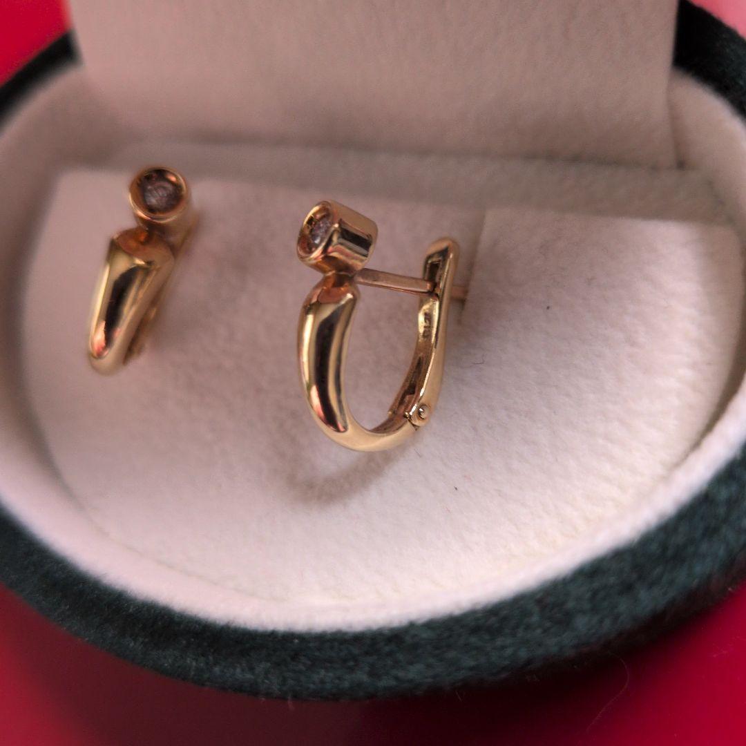 K18ダイヤピアス