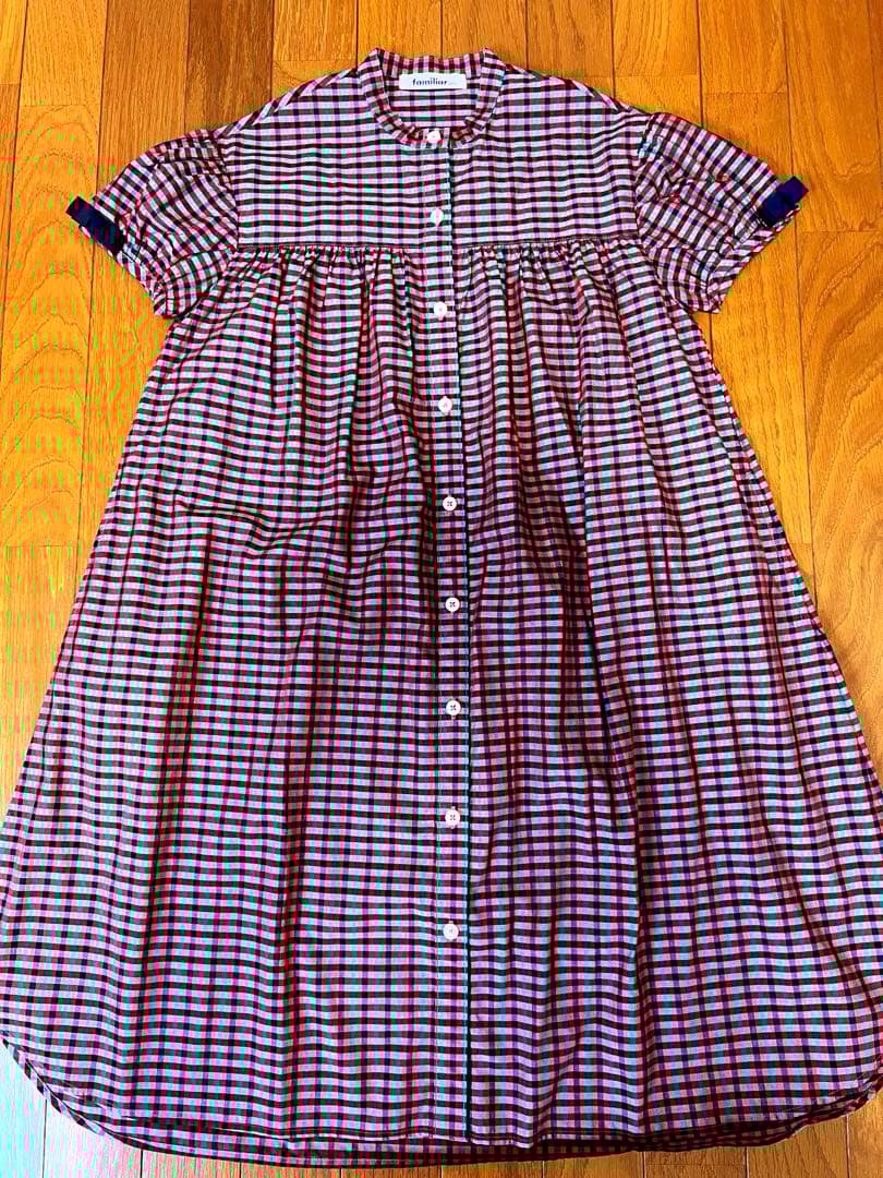 ❣️未使用　ファミリアチェックワンピース　140㎝❣️
