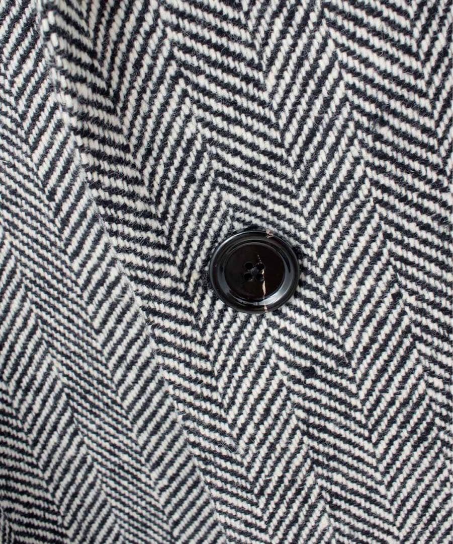 新品 25AW LARDINI ウール ツイード チェスターフィールド コート