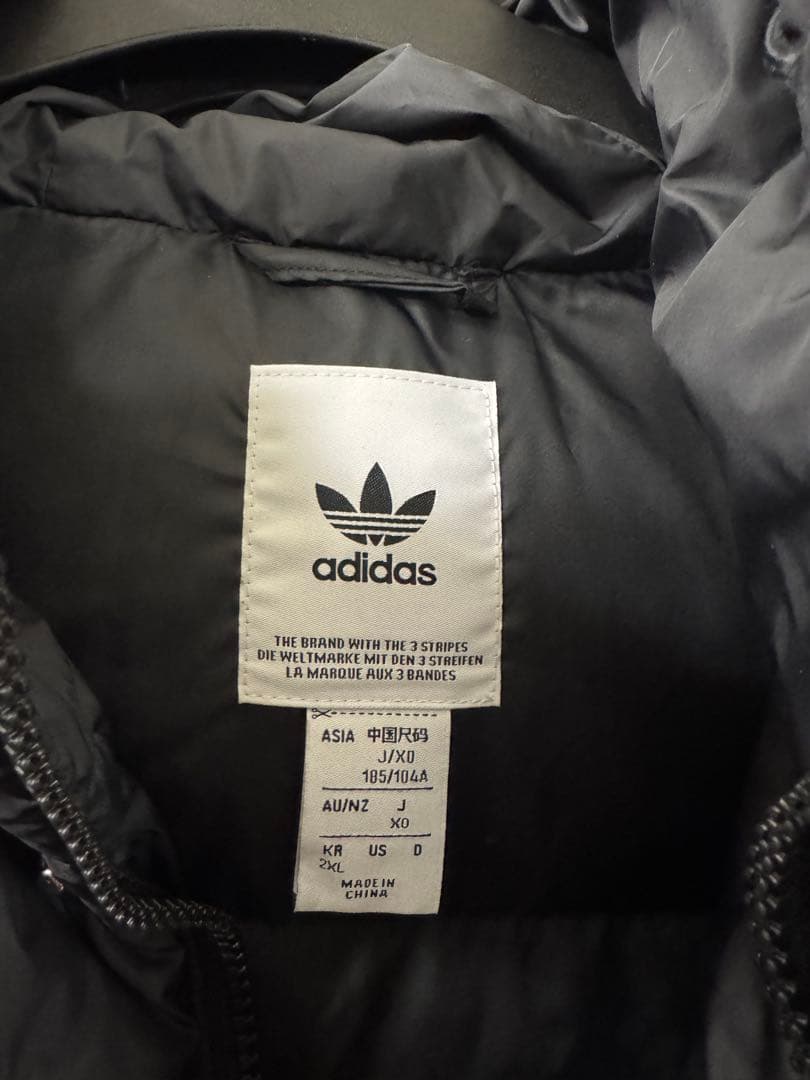アディダス　ダウン　ロング　ロゴ　HI4658 ロングダウン