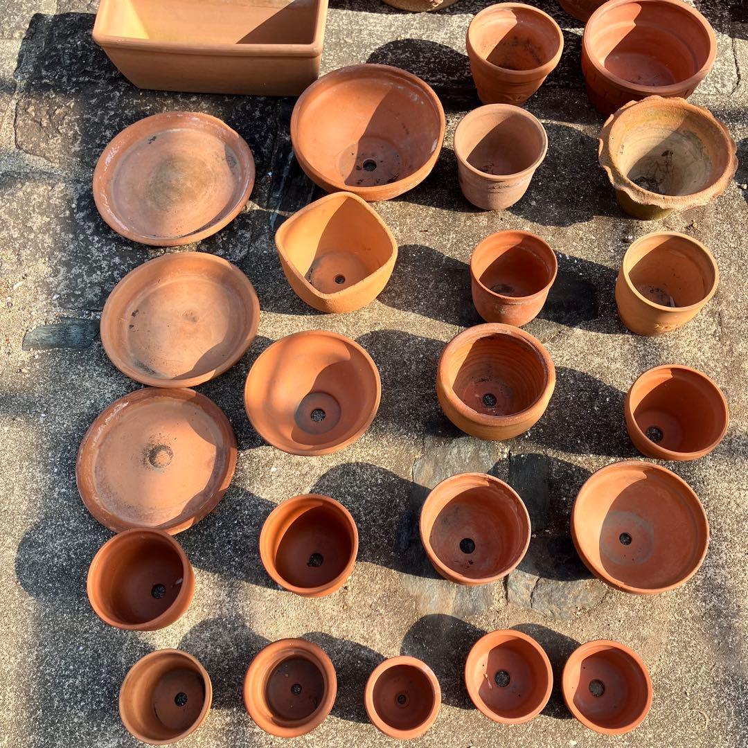 【直接/バラ売り可】イタリア製含　テラコッタ鉢　素焼き鉢 植木鉢　ガーデニング