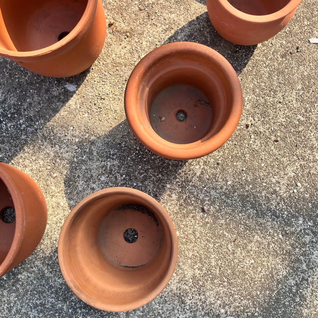 【直接/バラ売り可】イタリア製含　テラコッタ鉢　素焼き鉢 植木鉢　ガーデニング