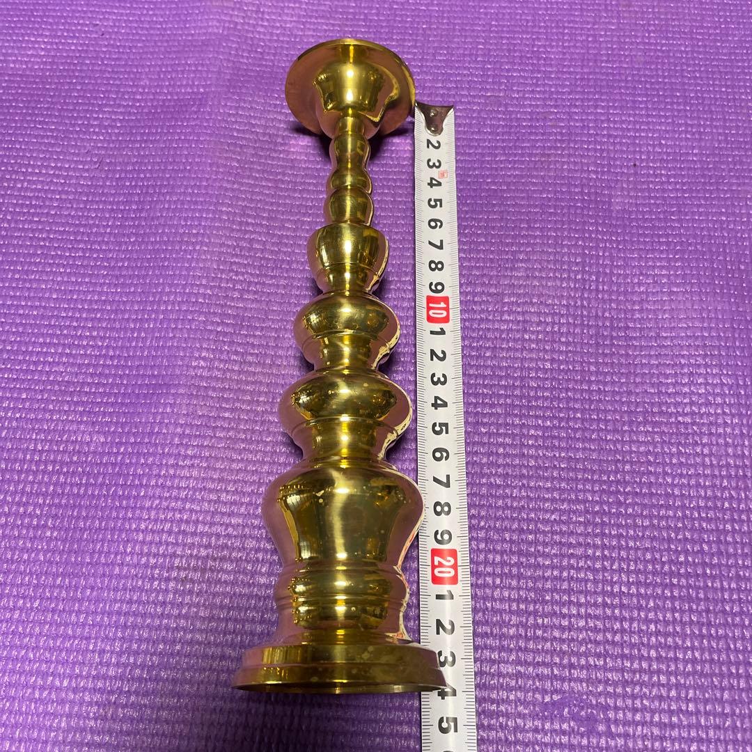 真鍮製　蝋燭立　特大