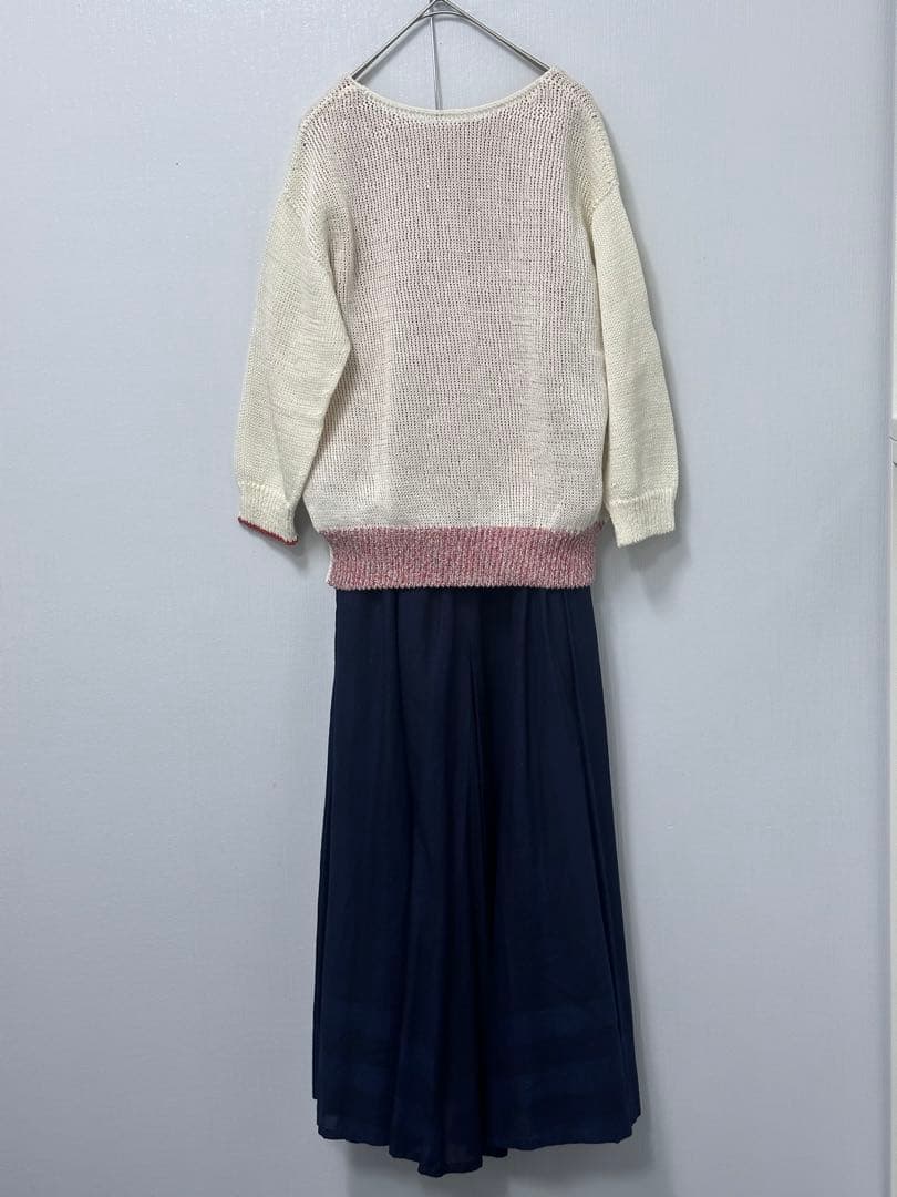 新品未使用 パラスパレス インディゴフレアスカート サイズ0 綿100%風呂敷付