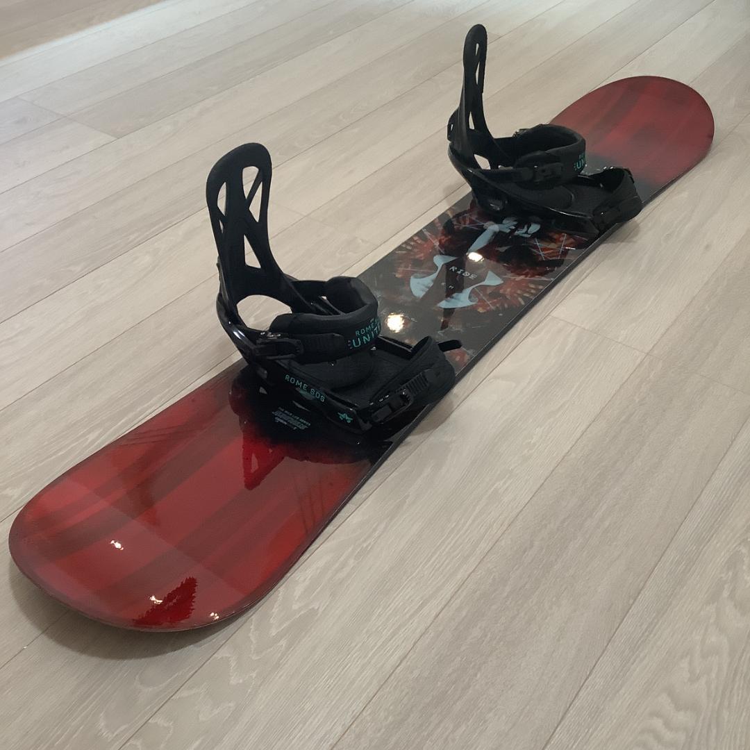 060RIDE WILDLIFE155ROMEメンズスノーボードセット初心者向き