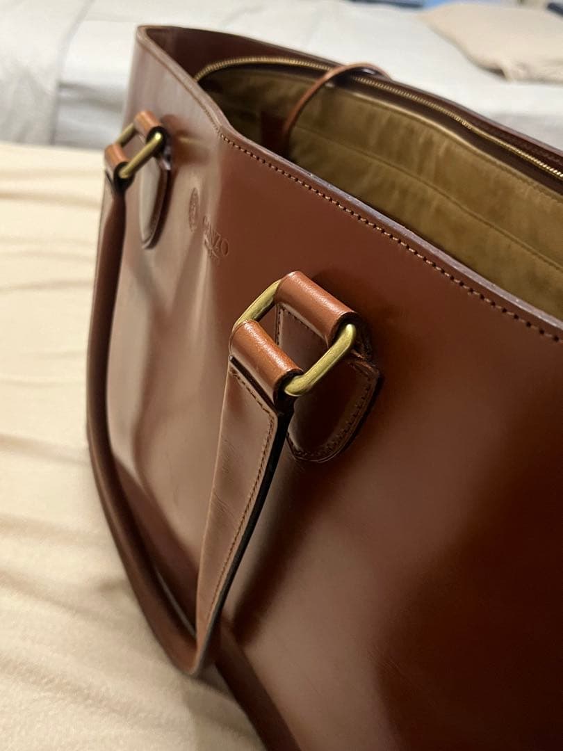 即購入大歓迎！お値下げ！GANZO ブライドルレザートートバッグ