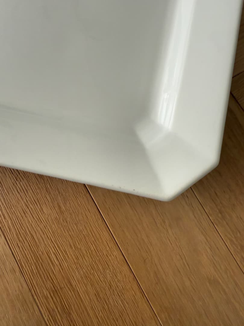 フランス　ベルギー　アンティーク　スクエア　レクタングル　隅切り皿