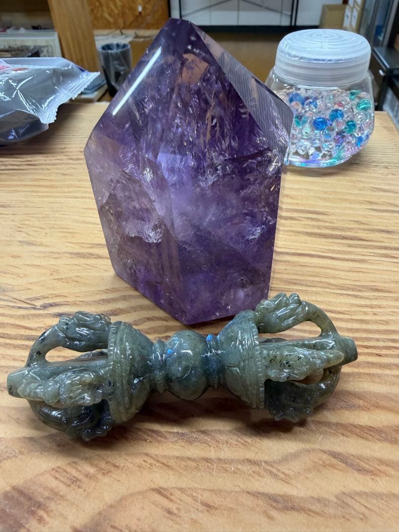 翡翠製 仏教法具デザイン 置物