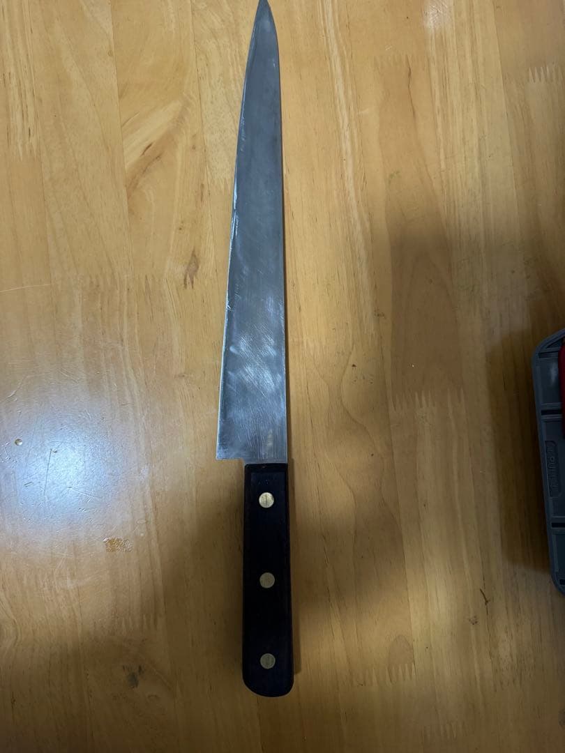 正広筋引き牛刀 ステンレス鋼 木製ハンドル