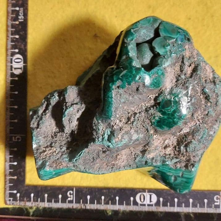 大きなマラカイト原石！ 1㌔超え 部分磨き 96