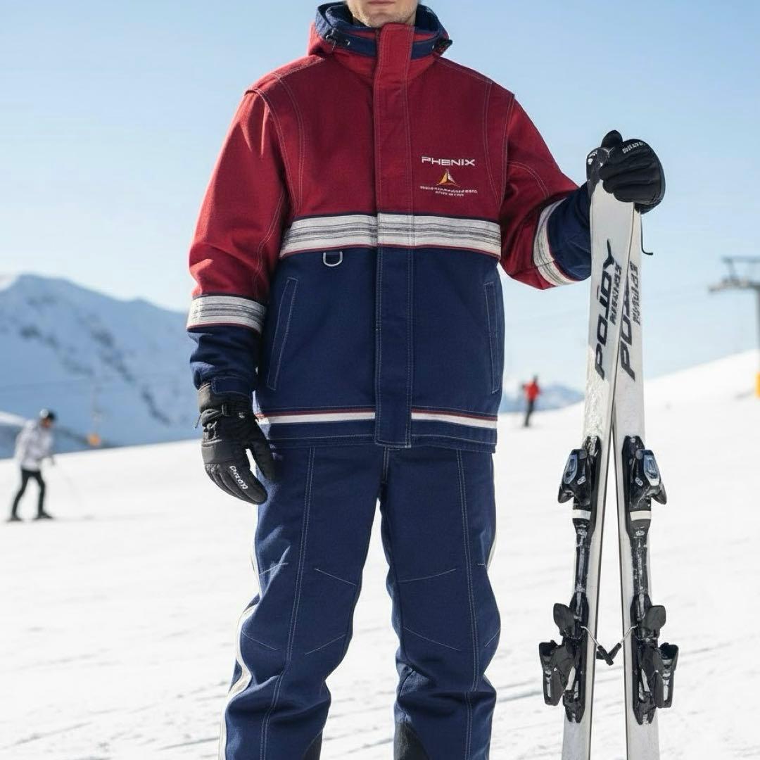 【希少】 フェニックス スキーウェア 上下 セットアップ プロ仕様 L ネイビー