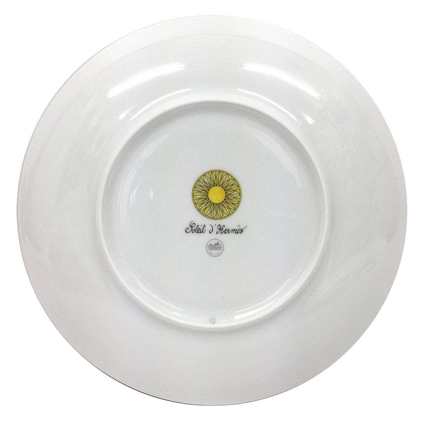 HERMES ソレイユ ドゥ エルメス プレート 皿 ペア 新品 aq9457