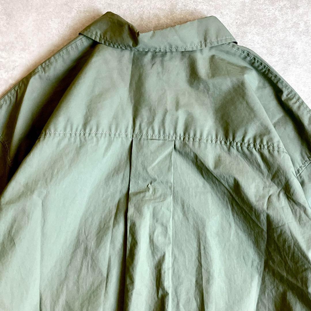 美品 キャバン CABaN コットンタイプライターハーフスリーブシャツ 秋カラー