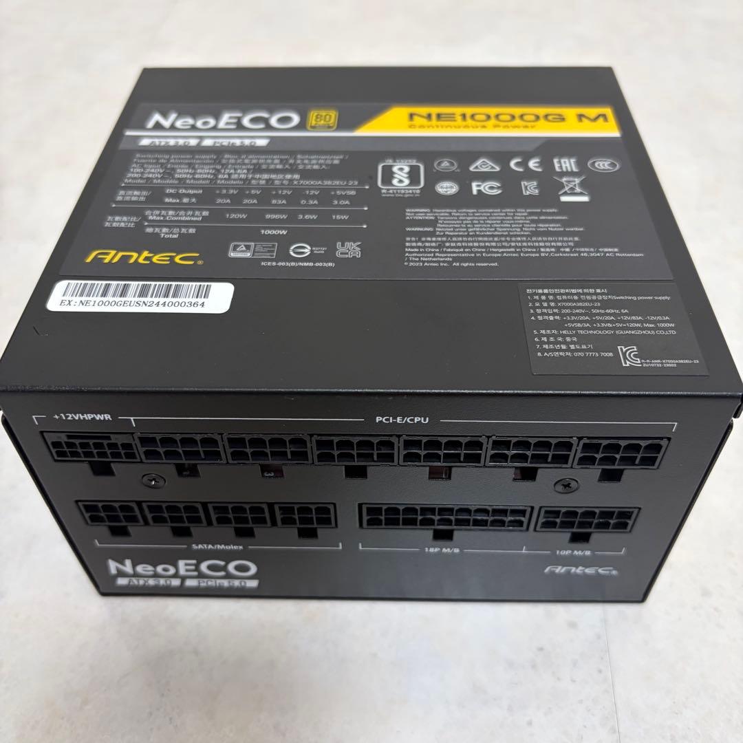 Antec NeoECO NE1000G M 1000W ATX 電源ユニット