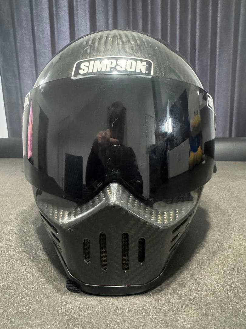 M*中様 SIMSON カーボンファイバー フルフェイスヘルメット