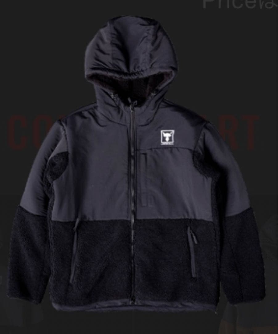 ジャッカルフリースフーディジャケット S ブラック