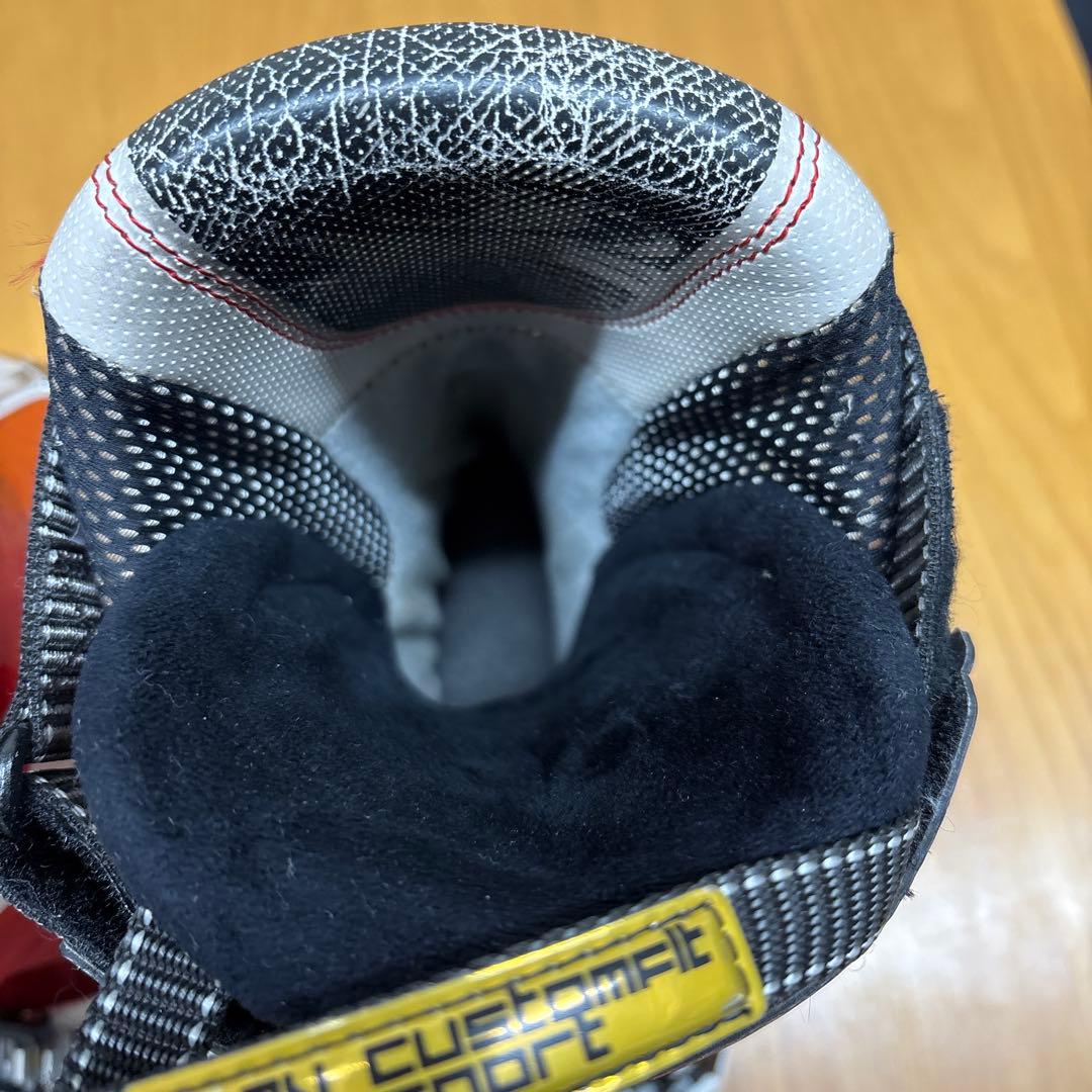 SALOMON FALCON XT CS スキー用ブーツ、レッド/ホワイト