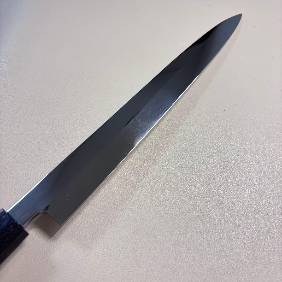 柳刃包丁 9寸 270mm 鏡面 柳刃包丁 鏡面　八角柄 刺身包丁，