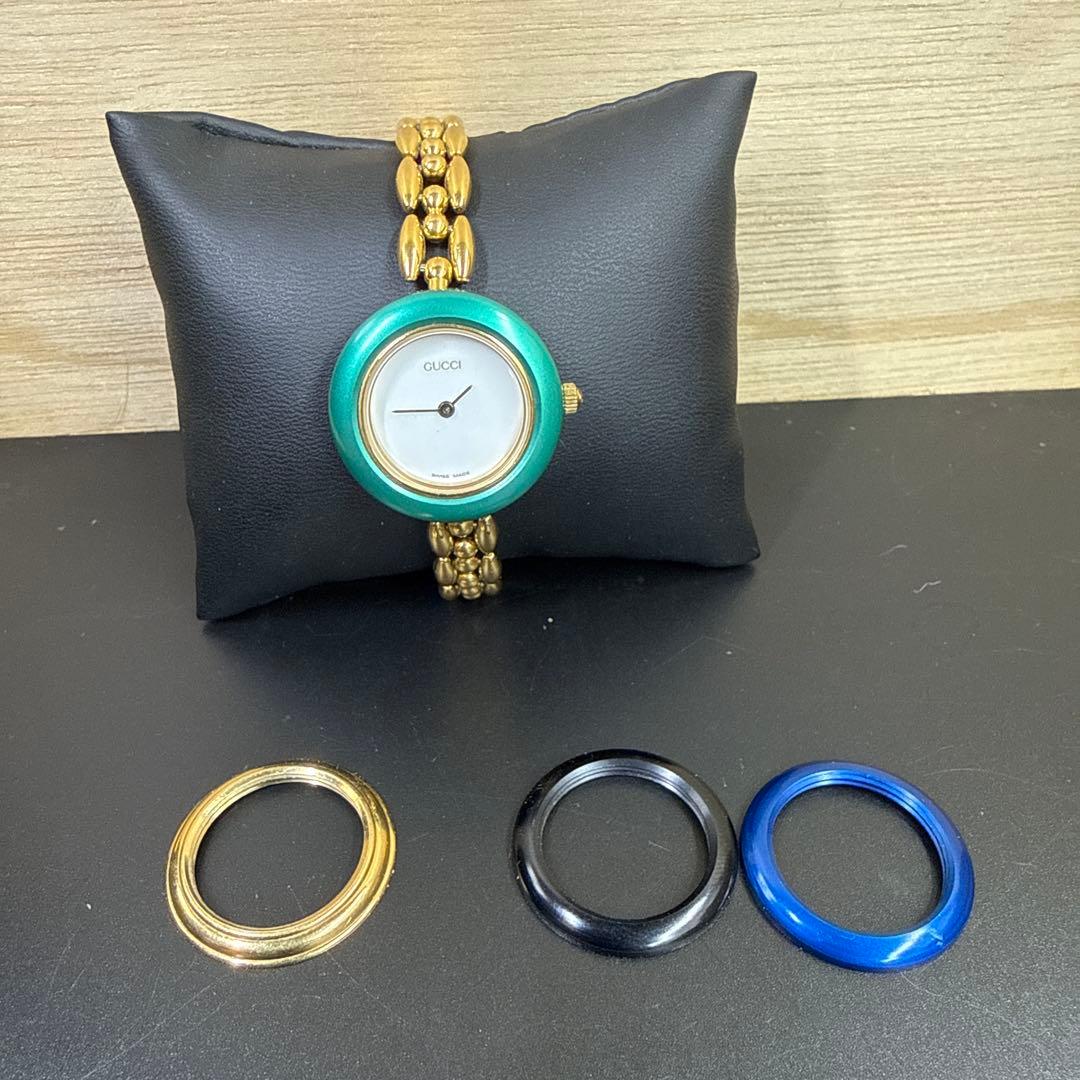 腕時計 GUCCI グッチ チェンジベゼル 2針クォーツ 11/12.2
