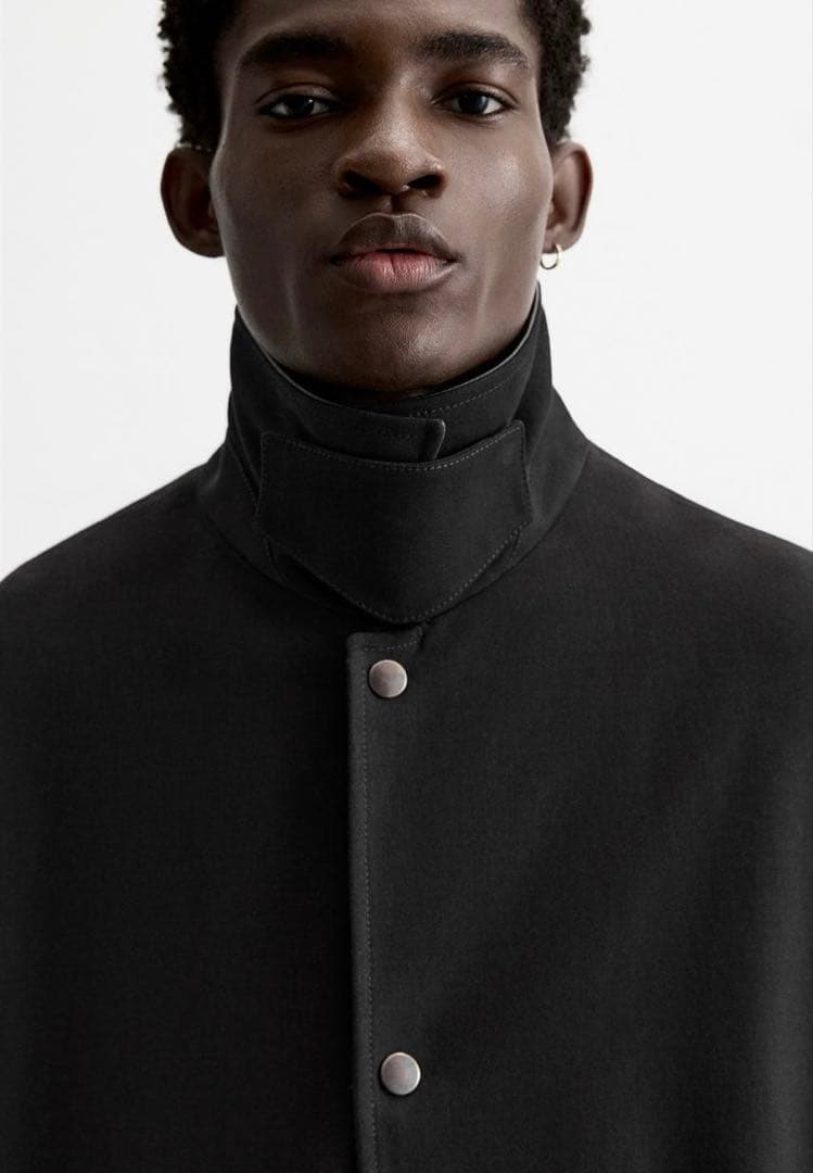 ZARA レザーカラートレンチコート　LIMITED EDITION