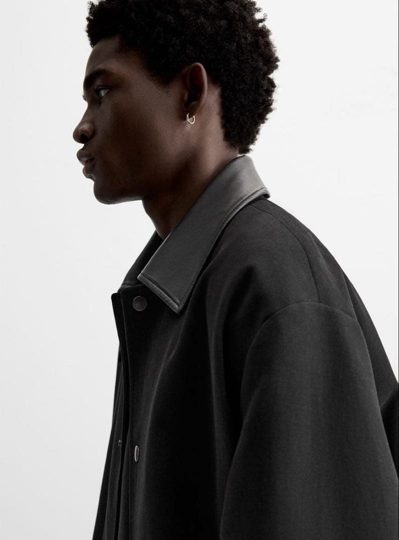 ZARA レザーカラートレンチコート　LIMITED EDITION