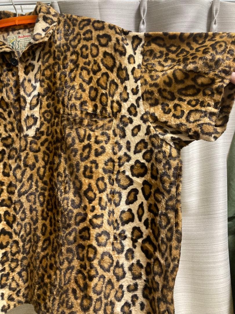 当時物　ピンクドラゴン　ロカビリー　ロックンロール　ヒョウ柄