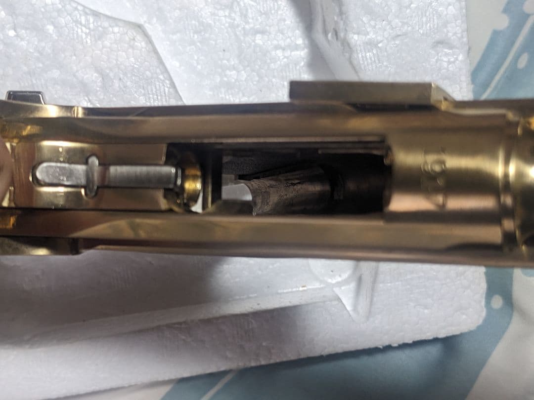 マルシン ルガー P-08 6インチ モデルガン ゴールド24GP　◉訳あり