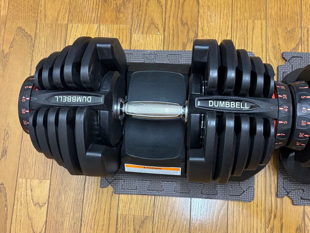 可変式ダンベル DUMBBELL ダイヤル式 5〜40kg 17段階 片側②