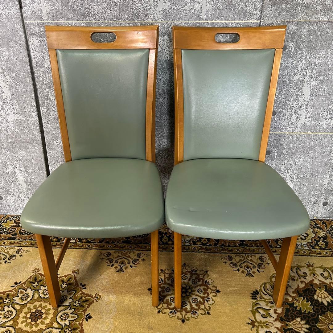 ꧁家具꧂レザーダイニングチェア4脚 食卓椅子 いす イス レザー 革 合成皮革