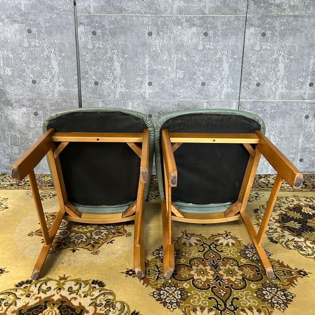 ꧁家具꧂レザーダイニングチェア4脚 食卓椅子 いす イス レザー 革 合成皮革