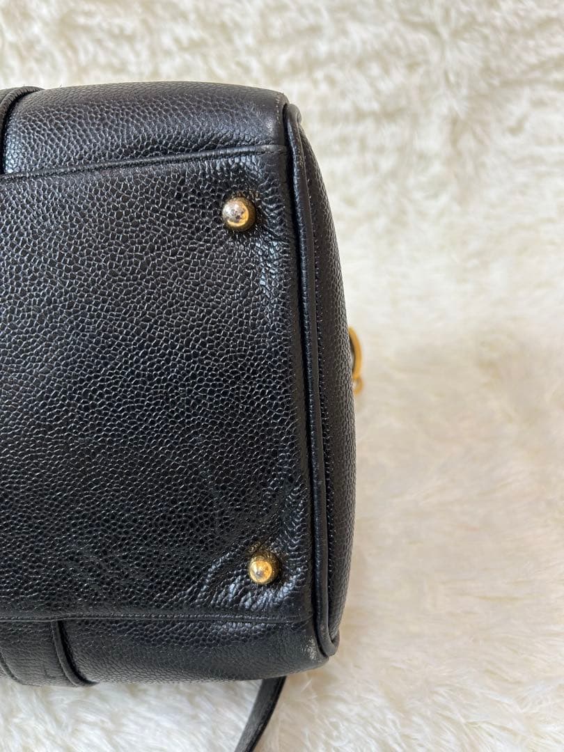 【Fufu】シャネル/CHANEL/ボストンバッグ/ココマーク/レザー