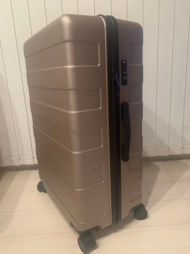 無印　キャリーケース 104L 大容量　大きい　ゴールドベージュ　海外　旅行