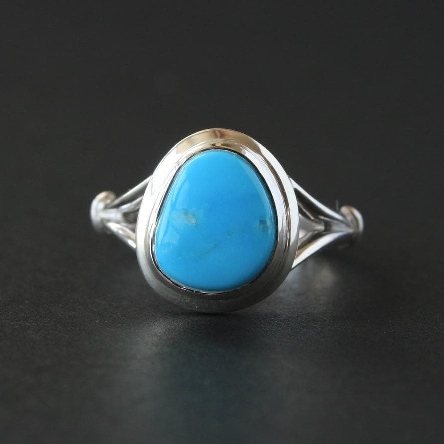 アリゾナ州キングマンターコイズ　リング　Silver925／13.5号