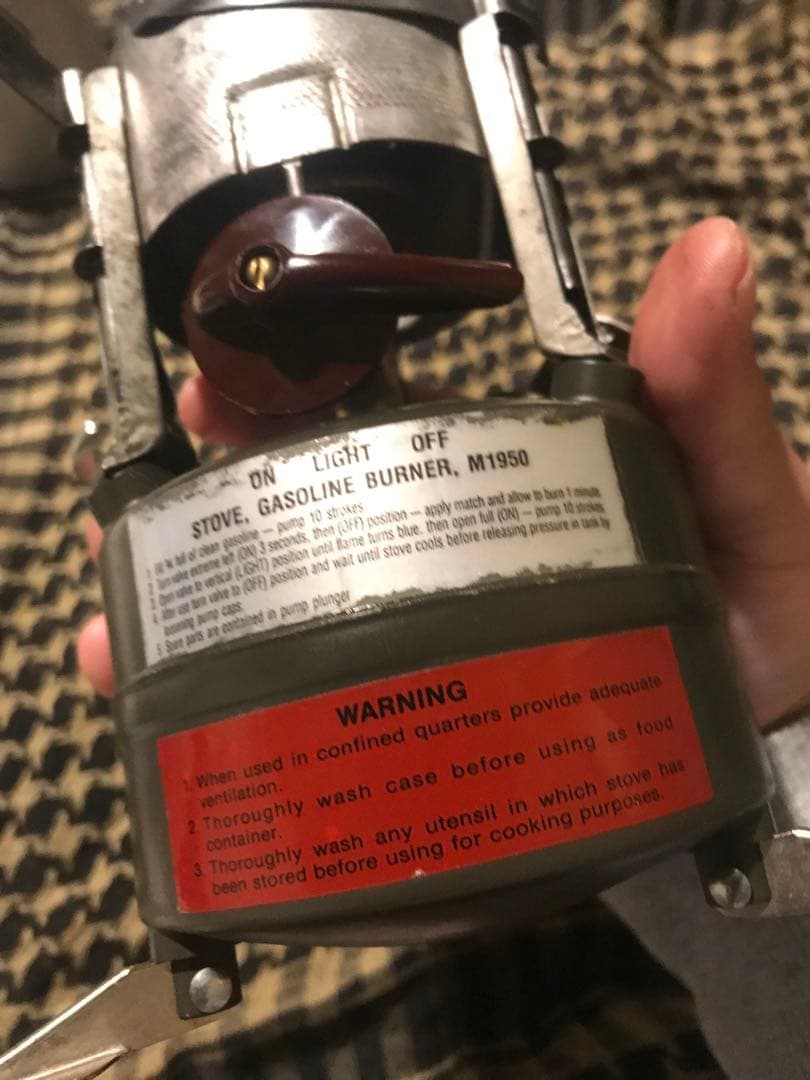 1987年製 シングルバーナー　ガソリンバーナー GIストーブ