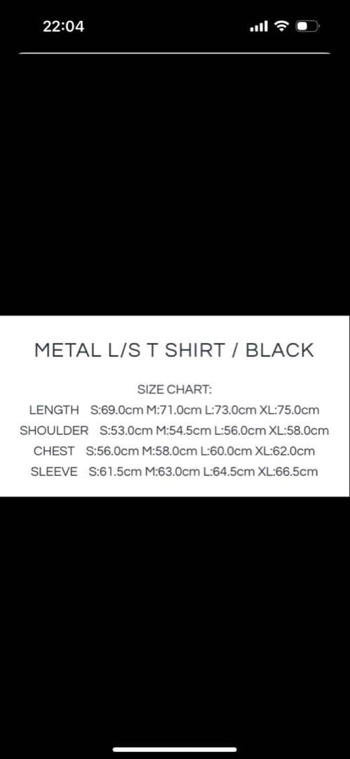 トップス L L/S T SHIRT / BLACK