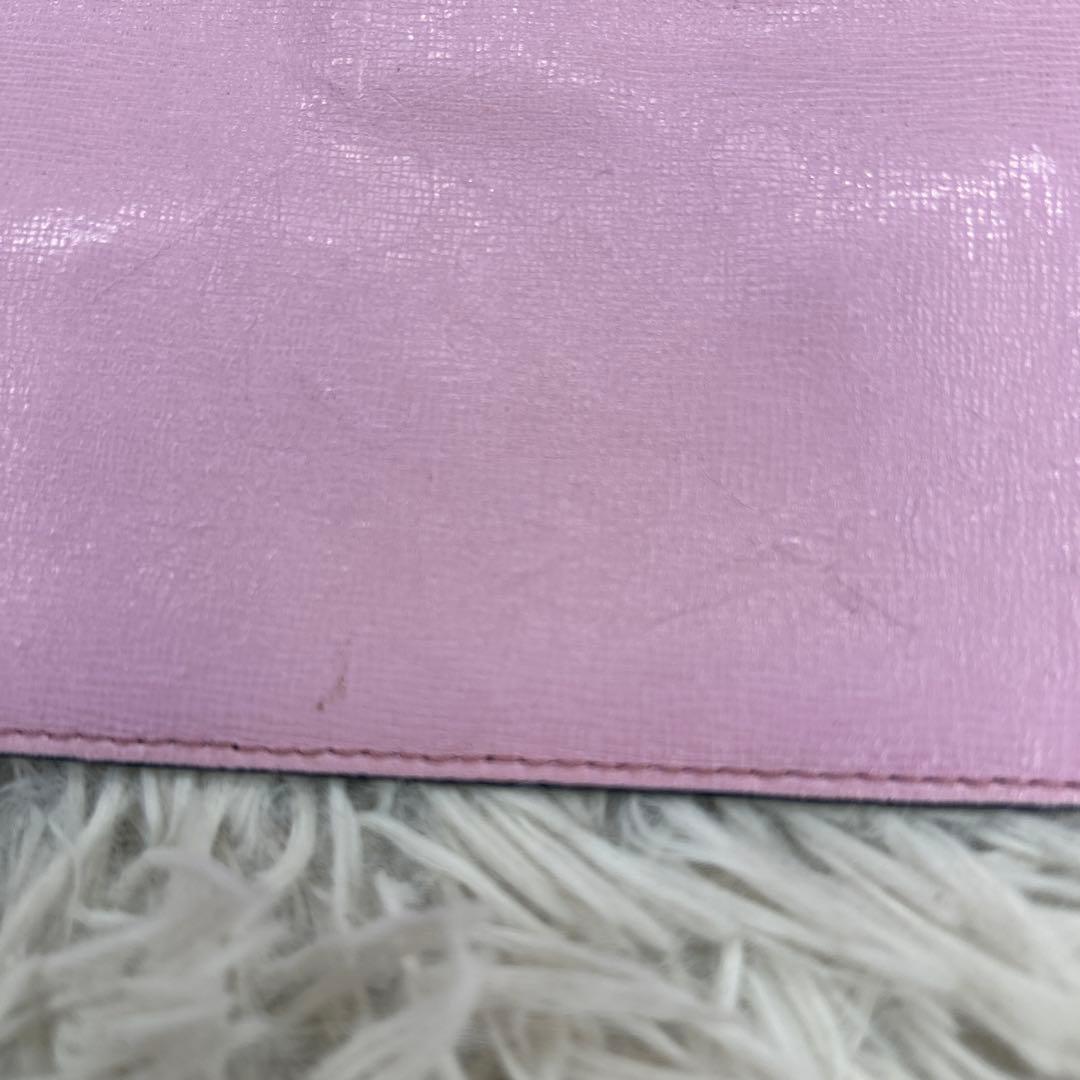 FENDI ポーチ　セカンドバッグ　モンスター　ストーン　ロゴ　PVC