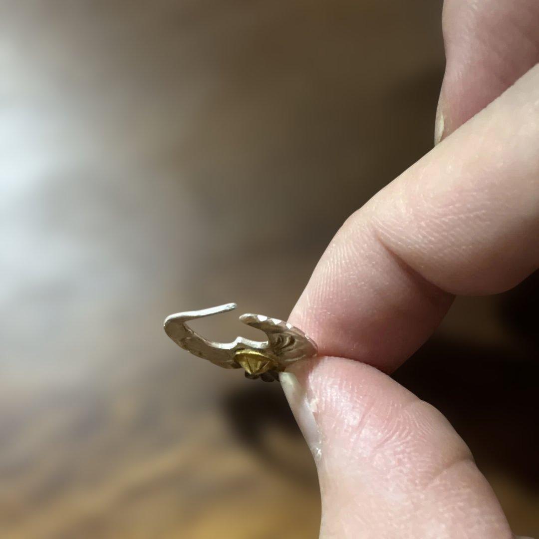 THE BINGO BROTHERS ピアス　シルバー　イーグル　左耳