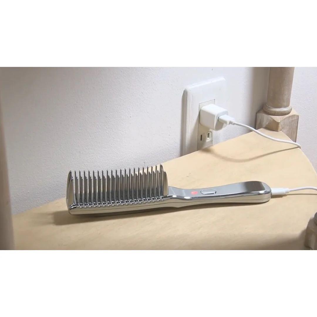 【一度のみ使用】カラマンビューティーブラシ ACアダプター付 髪質改善サロン監修