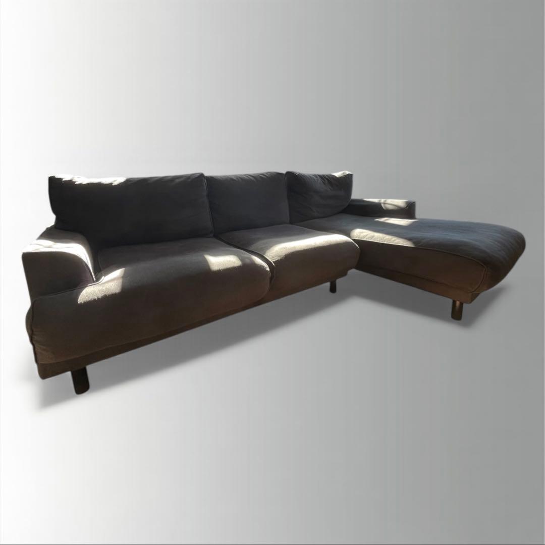 【鹿児島引取り限定】オシャレ♪高級感のあるカウチソファ 3人がけ