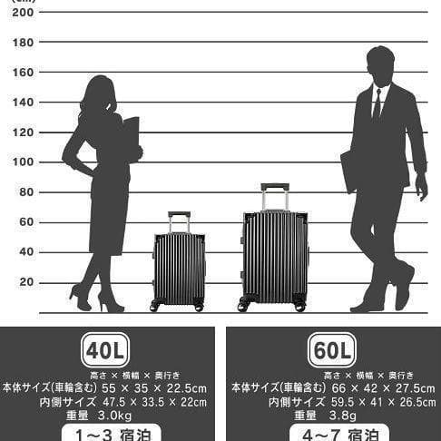 【新品】 スーツケース キャリーケース TSAロック 耐衝撃 ダブルキャスター
