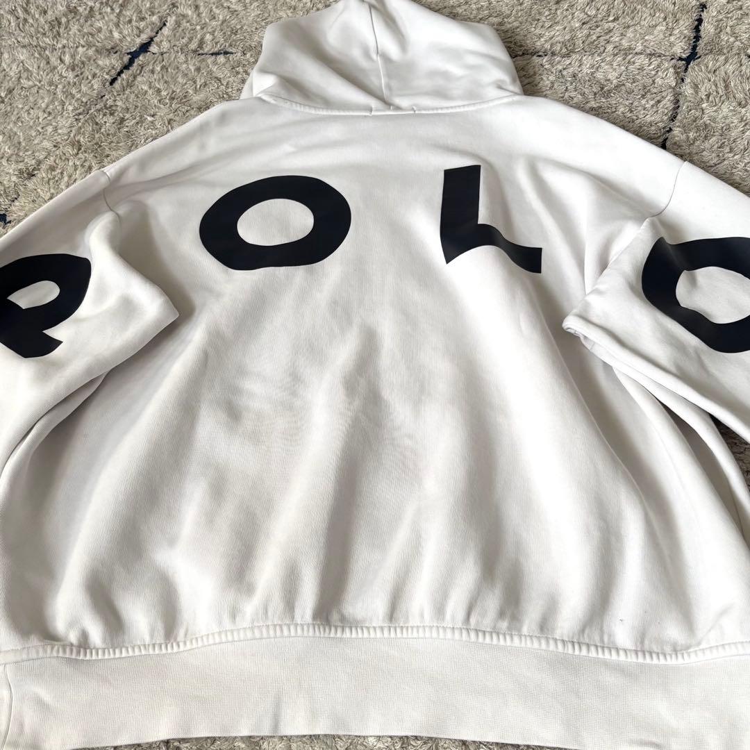 【希少✨】ポロラルフローレン　XLサイズ　パーカー　バックプリントロゴ　刺繍
