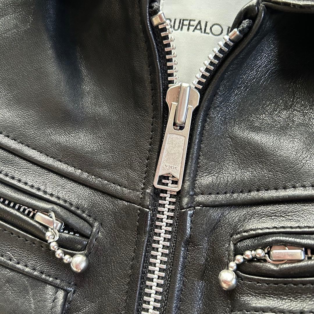 美品　近年　バッファローボブズ ライダース　羊革　シングル　IDEAL Lサイズ