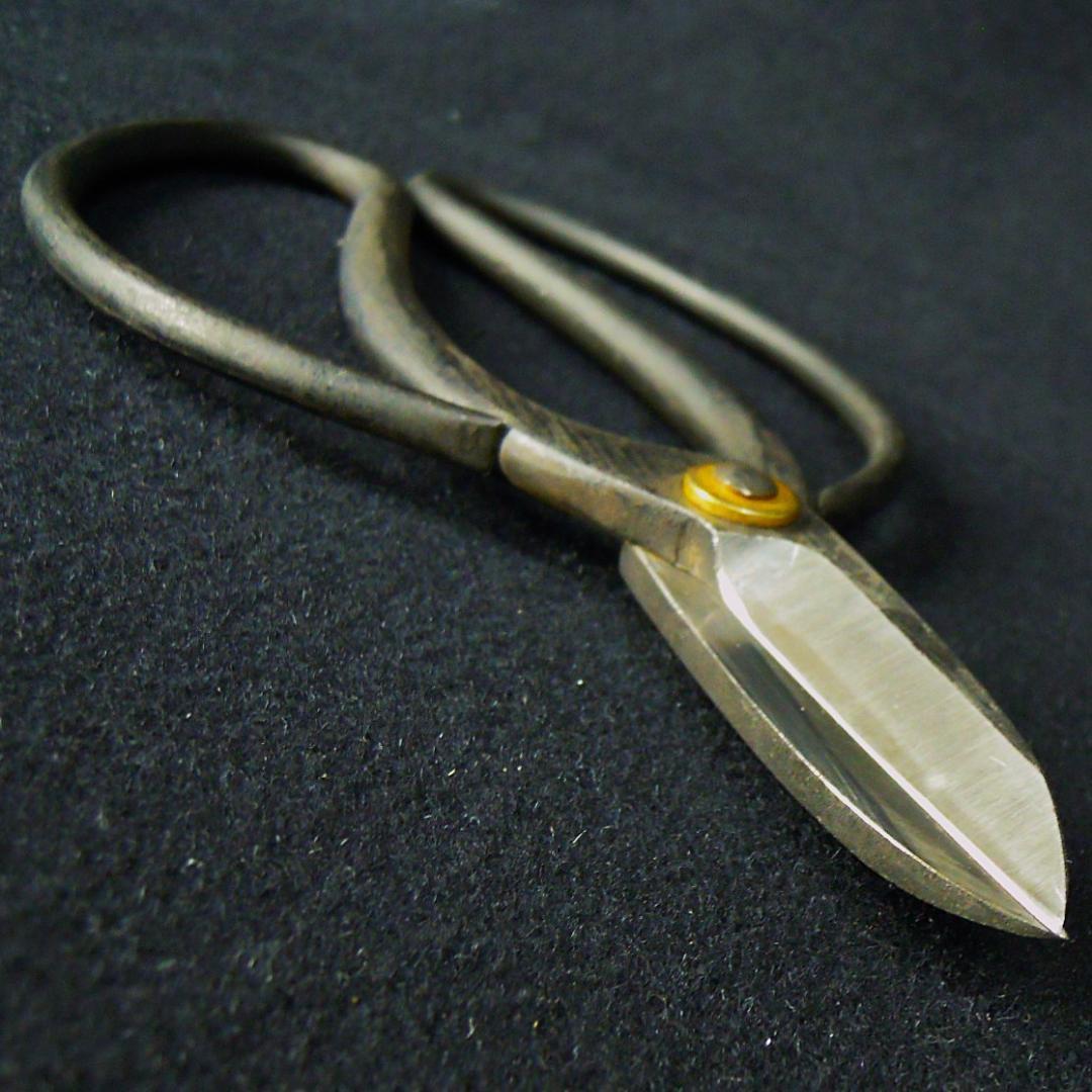 茶*爺様 安重打刃物店 別打 総火造 大久保鋏 無銘 未使用 新店舗移転時の整理